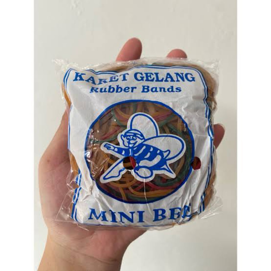 

AS - Karet Gelang Kuning Minibee Murah 100 gram / Karet Gelang Tebal / Rubber Bans / Karet Gelang Premium