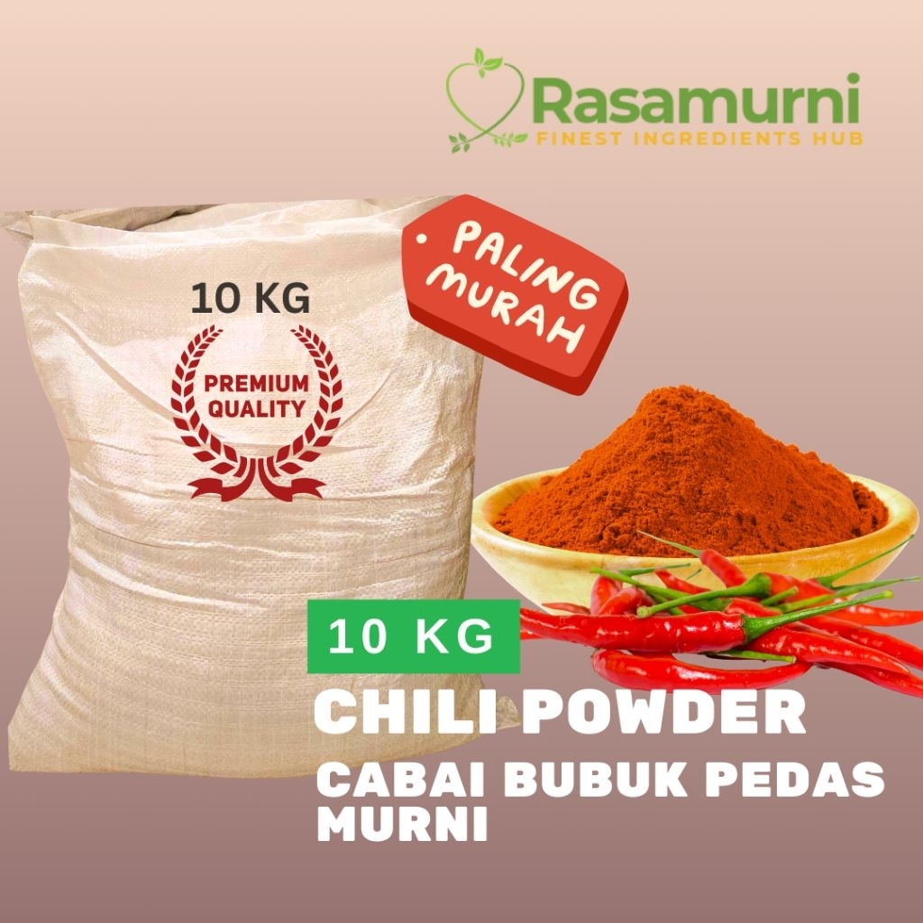 

CHILI POWDER (CABAI BUBUK) MURNI PEDAS 10 KG PRE-ORDER