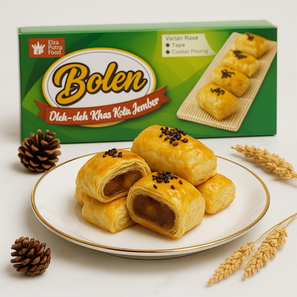 

KUE BOLEN ELZA PUTRA | Bolen Renyah Manis Dengan Varian Isi Selai Tape, Coklat Netto 400 gram