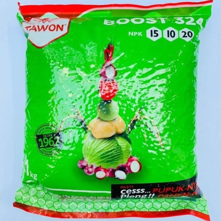 Pupuk NPK Booster 15 10 20 Pembuahan Cap Tawon 1kg Kemasan Pabrik.