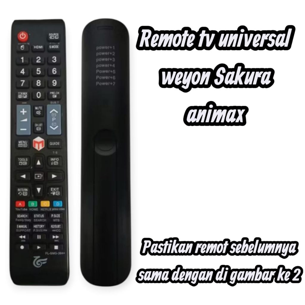 Remote tv weyon animax  sakura multi/Remot pengganti tv weyon smart tv