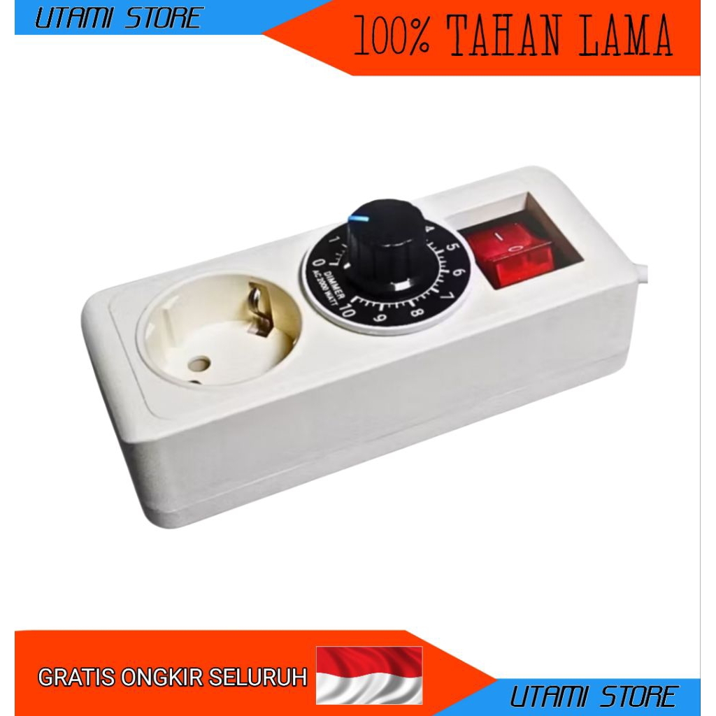 Colokan listrik Dimmer Pengatur Kecepatan putaran mesin gerinda scr2000wat