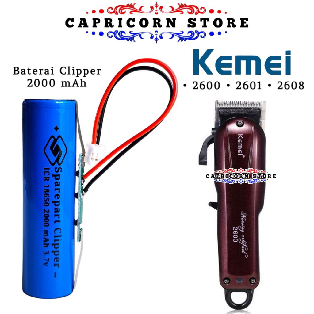 Baterai KEMEI 2600 2601 2608 Baterai Mesin Cukur Kemei #BateraiKM2600