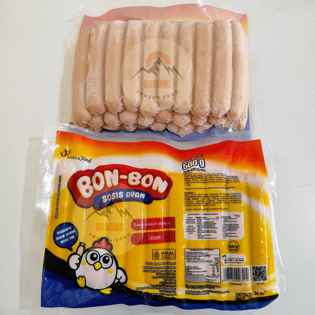 

Bon-Bon Sosis Ayam 500gr, isi 30