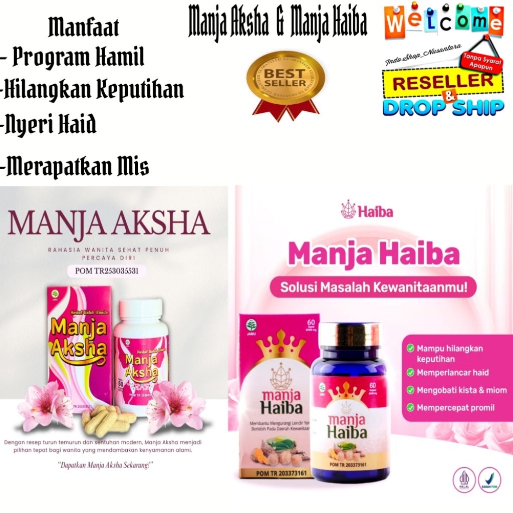 Manja Haiba Manja Aksha Promil | Kapsul Manja Aksha Manja Haiba Original 100% Bpom
