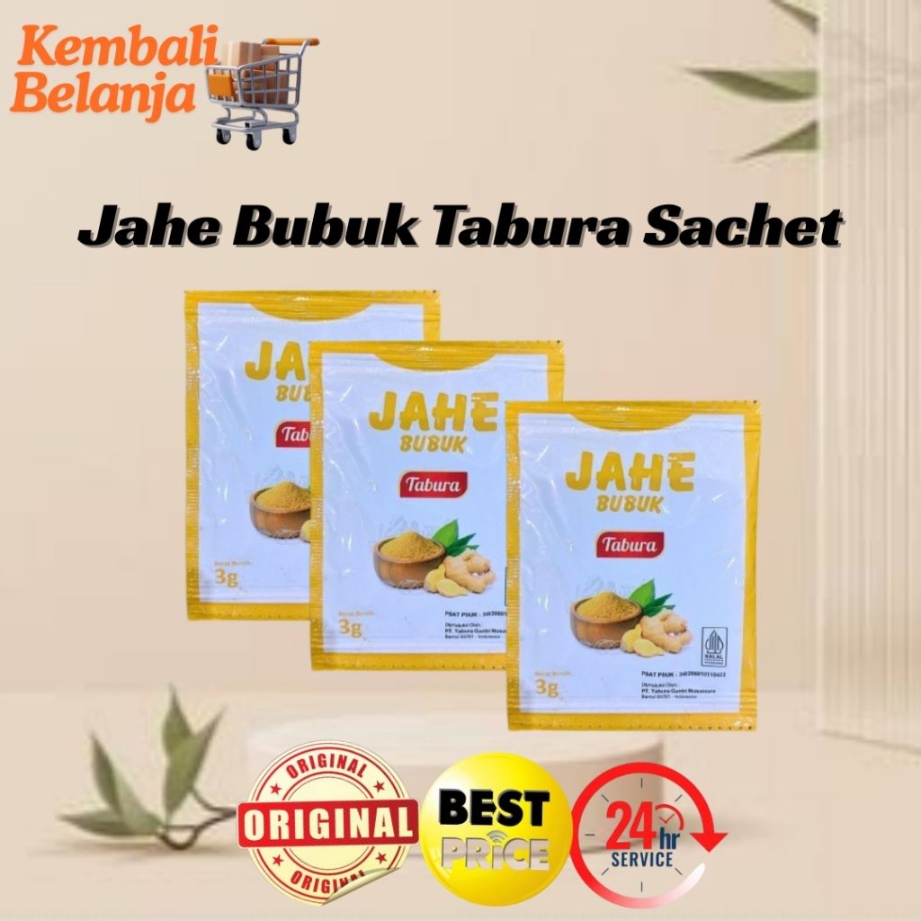 

Jahe Bubuk Tabura 1 Sachet /Jahe Bubuk Tabura/ Bumbu Masak Praktis