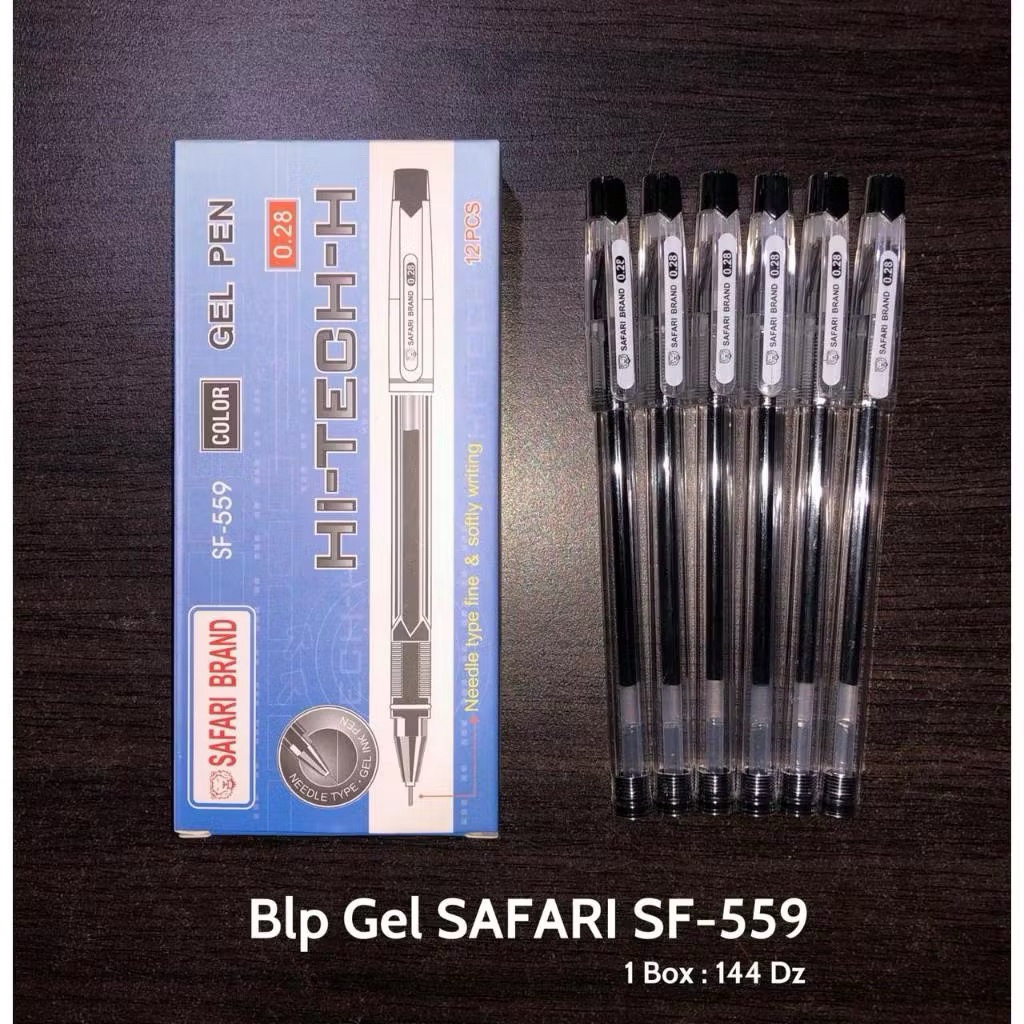 

(1pack) Pulpen/Gel Pen Hi-Tech-H Hi-Tech Hitech Hi-Tec Hitec Murah Safari 0.28 mm