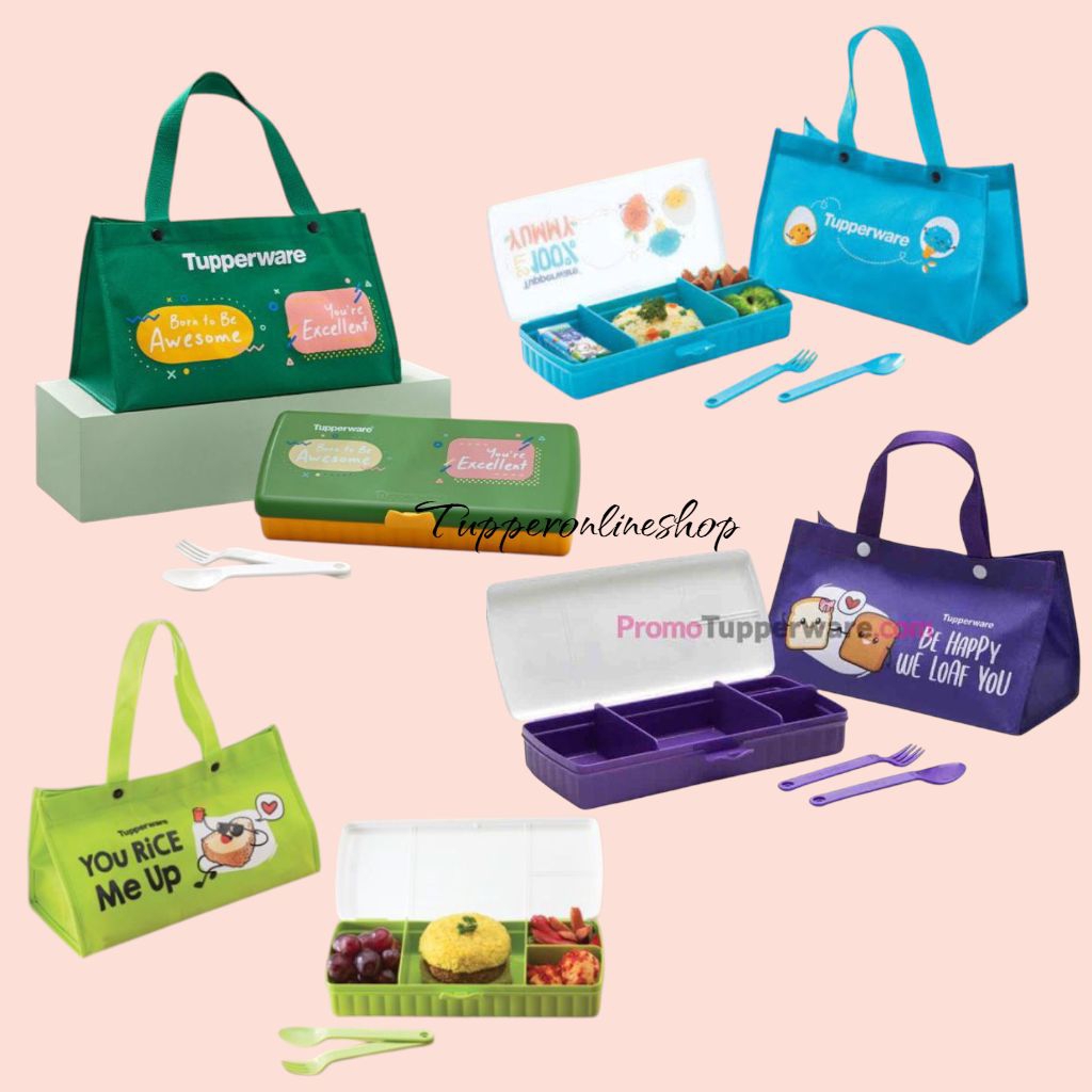 Lunch keeper tupperware / fancy keeper tupperware / tempat makan tupperware