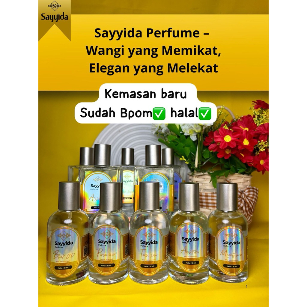 PAKET RESELLER 10BOTOL SAYYIDA PARFUM NEW PACKAGING