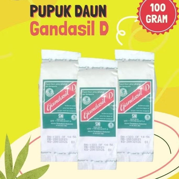 Pupuk Daun Gandasil D | GANDASIL D 100 gram | original pabrik GANDASIL DAUN | PUPUK GANDASIL DAUN
