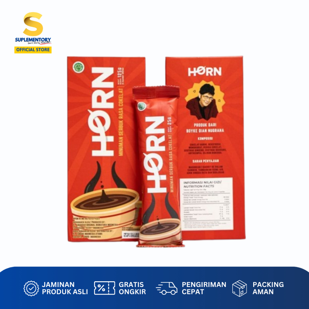 

HORN Minuman Coklat by dr Boyke 1 Box 5 Sachet