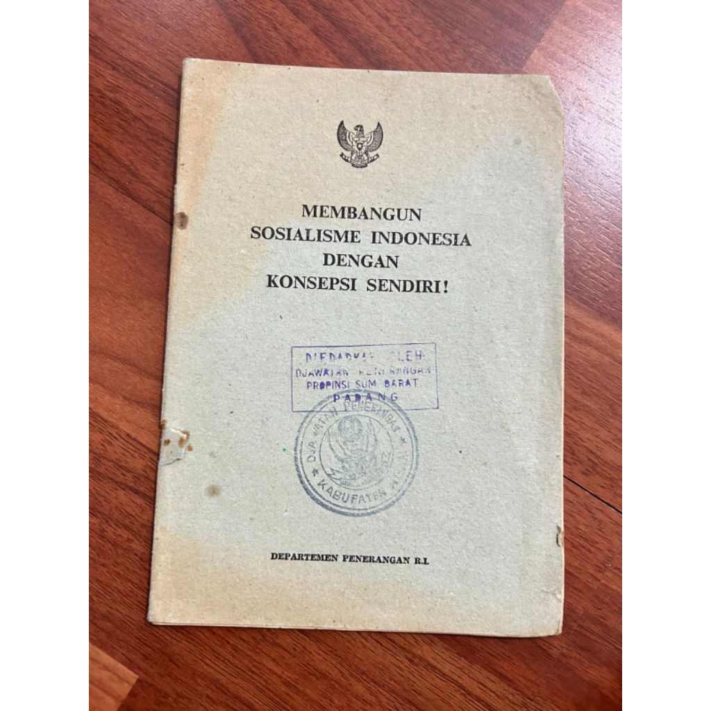 Buku - MEMBANGUN SOSIALISME INDONESIA DENGAN KONSEPSI SENDIRI