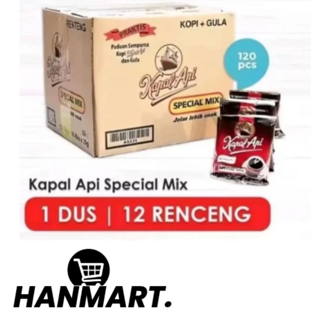 

kapal api special mix 1 dus isi 12 renceng coffee instan 23 gr