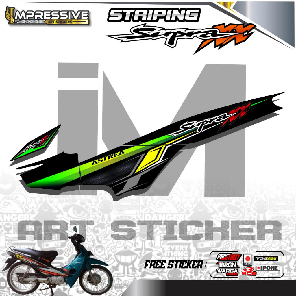 016. STICKER STRIPING SUPRA XX - STRIPING SUPRA XX MOTIF 03