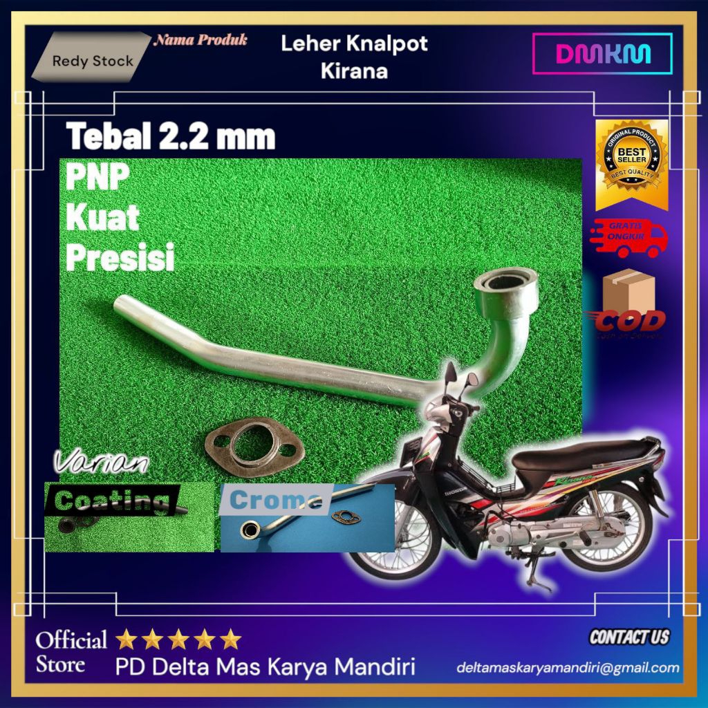 Leher Knalpot Kirana Original | Pipa Knalpot | Pipa Pengganti | Leheran Knalpot