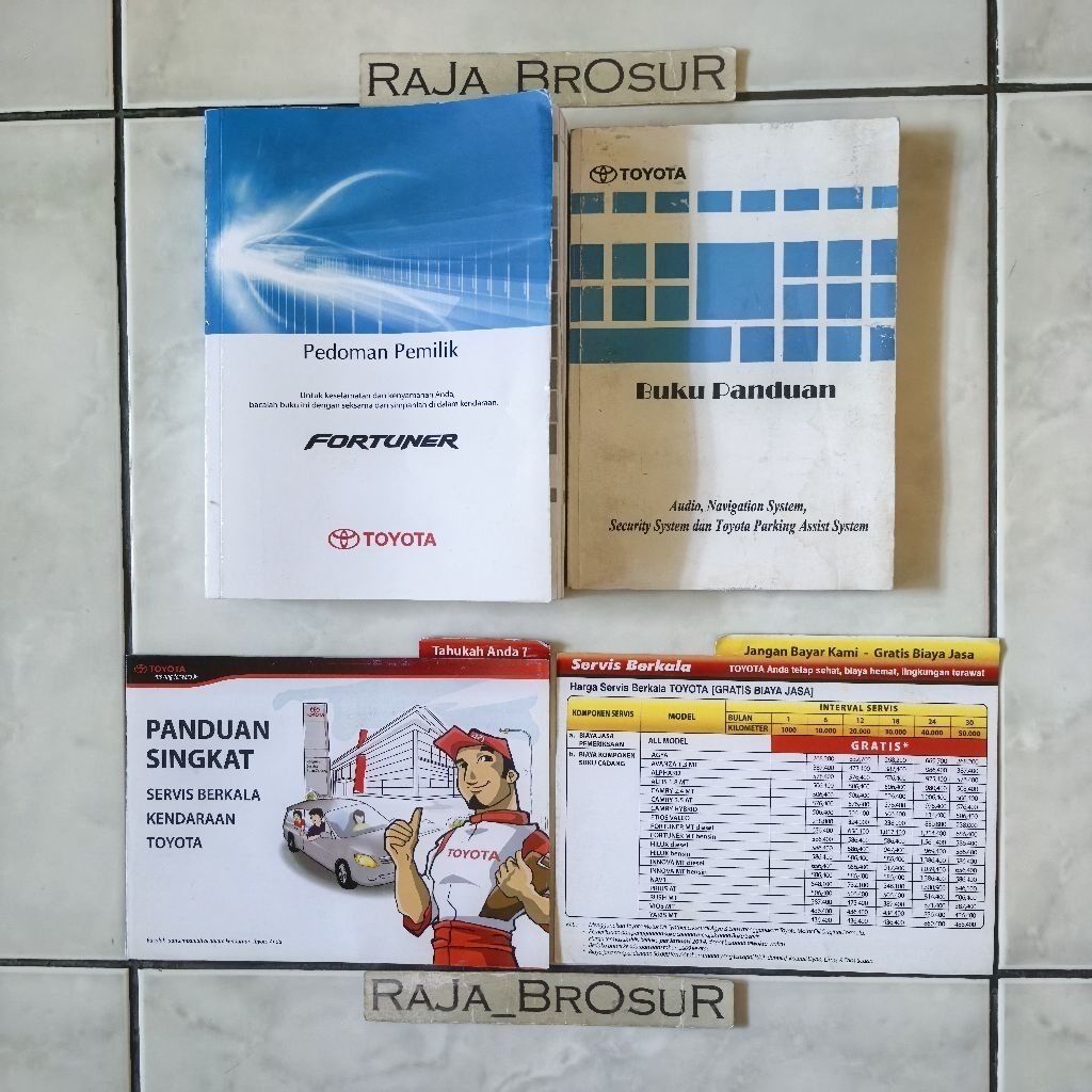 Buku Pedoman Pemilik Buku Panduan Audio Manual Book Grand new Toyota Fortuner 2011-2015 ORI Original