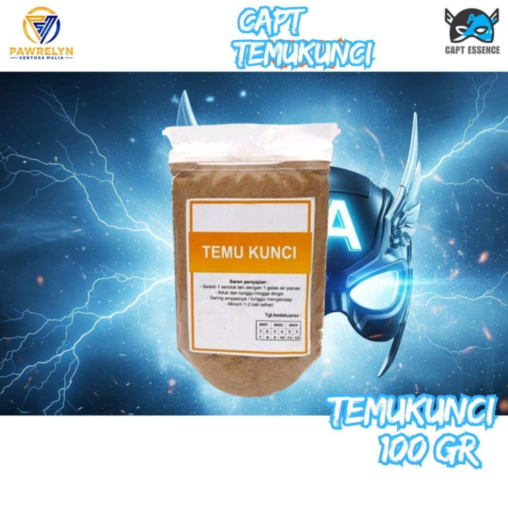 

CAPT Premium - Serbuk Temu Kunci 100% Murni 100g – Jamu Tradisional / Bumbu Dapur Alami