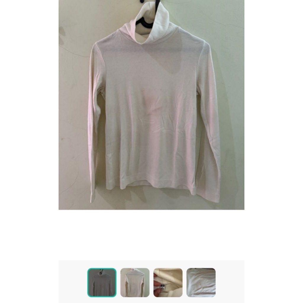 Preloved Turtle neck Uniqlo white
