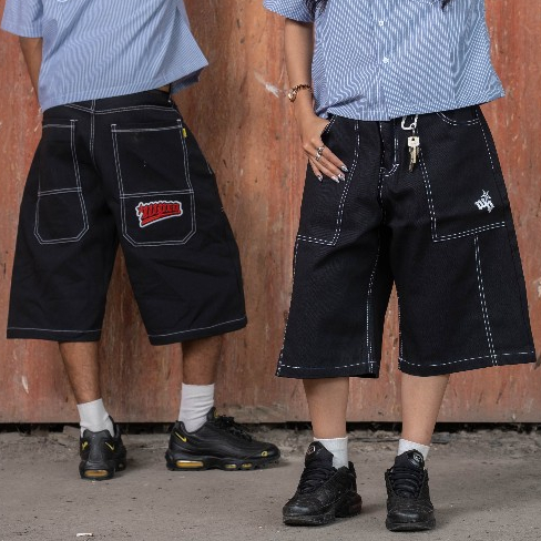 WP COMPANY - Celana Jorts Pants Black Folks