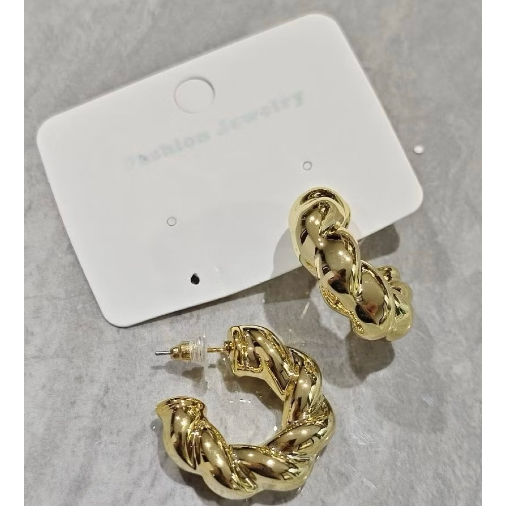 PRELOVED Anting Hijab | Hijab Earrings | Anting Elegan Hijab Gold