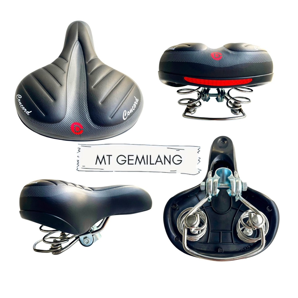 Sadel Sepeda Concord Empuk Nyaman Shockbreaker Per Keong – Jok Sepeda MTB, BMX, Lipat, Federal