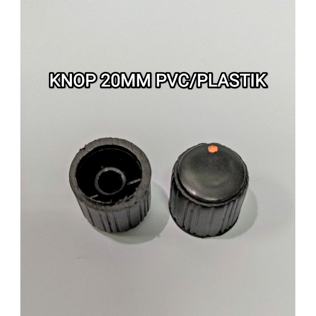 KNOP 20MM PVC/PLASTIK KNOP POTENSIO