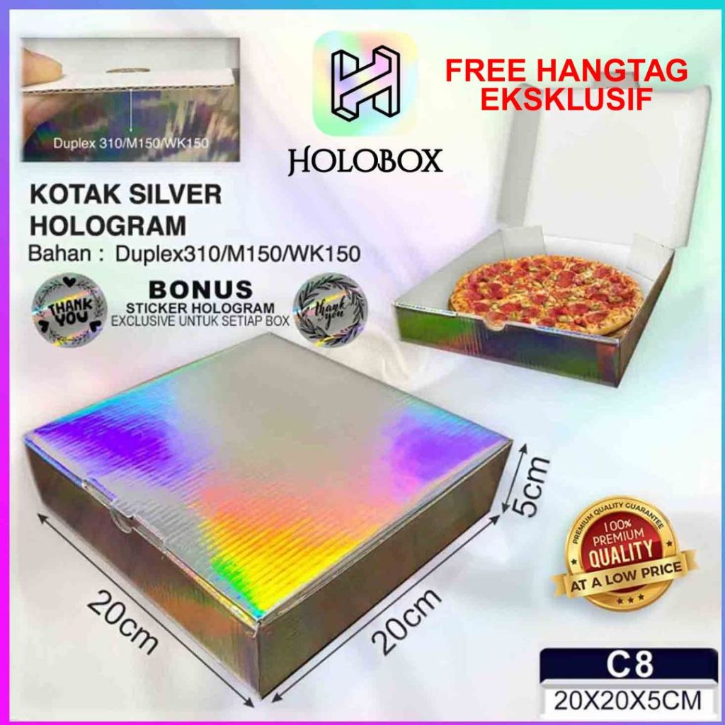 

Kotak Kue| / Hologram / Kado / Serbaguna / Packaging / Cake / Box / Dus / C8