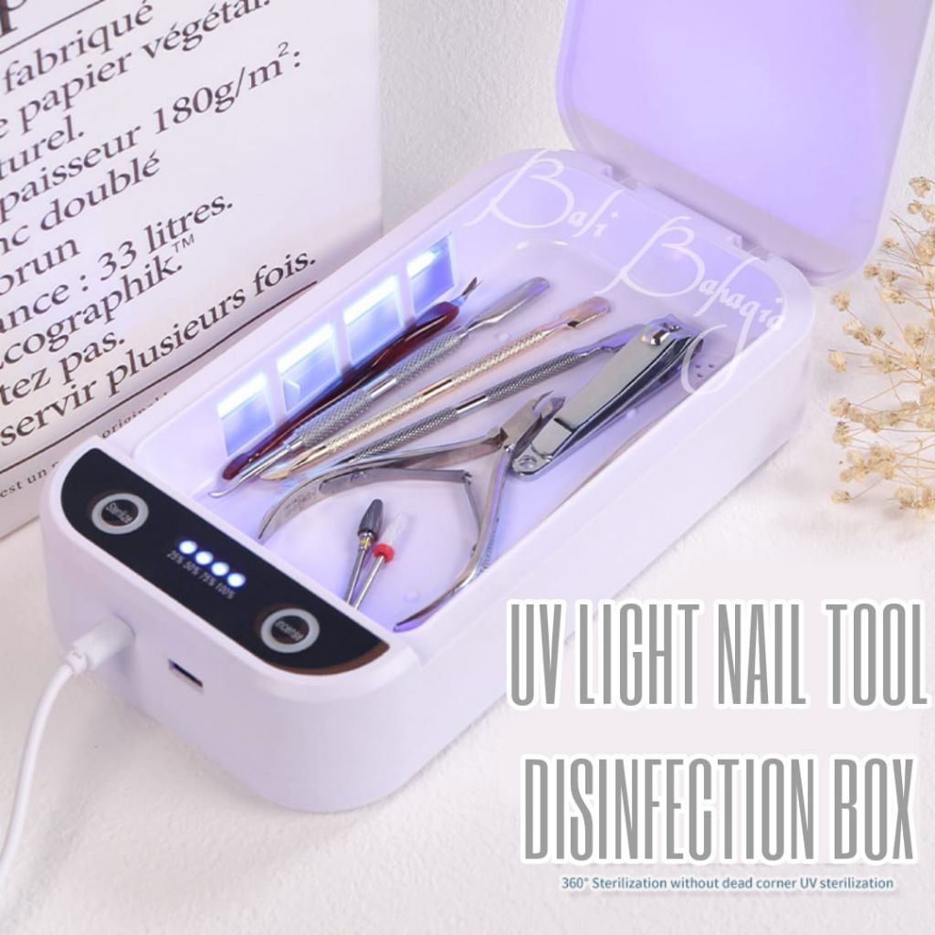 UV Light Electric Sterilizer Box for Nail Tools Nail Art Kotak Elektrik Sinar UV Steril Peralatan Na