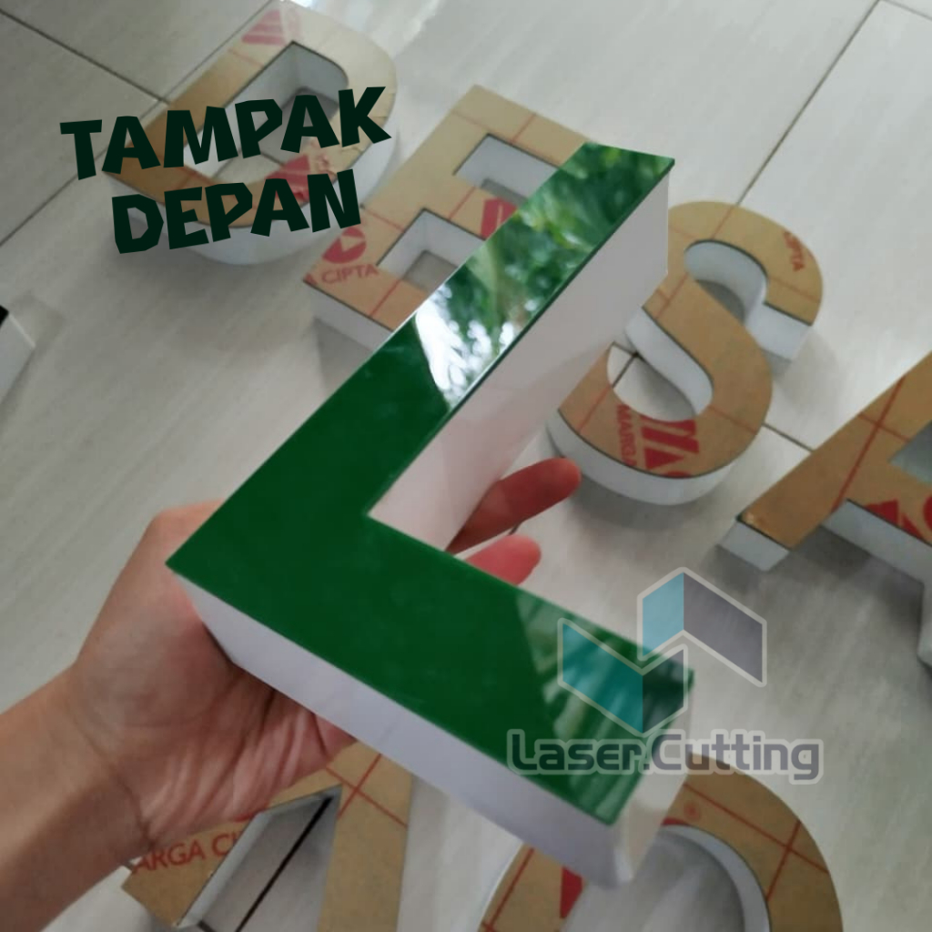 LETTER AKRILIK FULL AKRILIK / HURUF AKRILIK CUSTOM/HURUF AKRILIK TIMBUL 3D