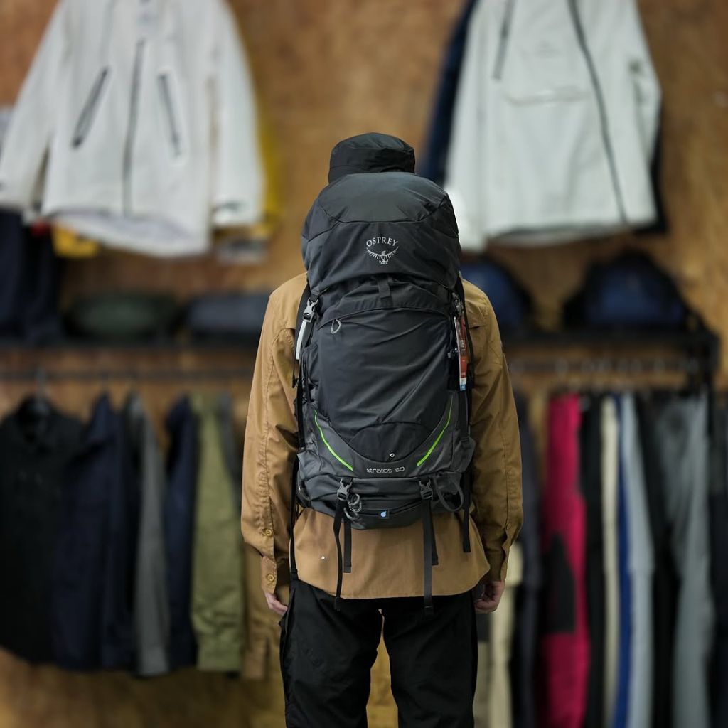 Keril Osprey Stratos 50L - Carrier Osprey - tas gunung - tas hiking - tas adventure - ransel gunung 