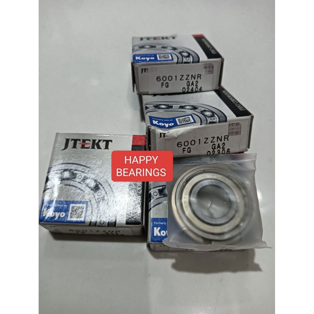 BEARING 6001ZZNR / 6001 ZZNR / 6001 ZZ NR KOYO JAPAN ASLI