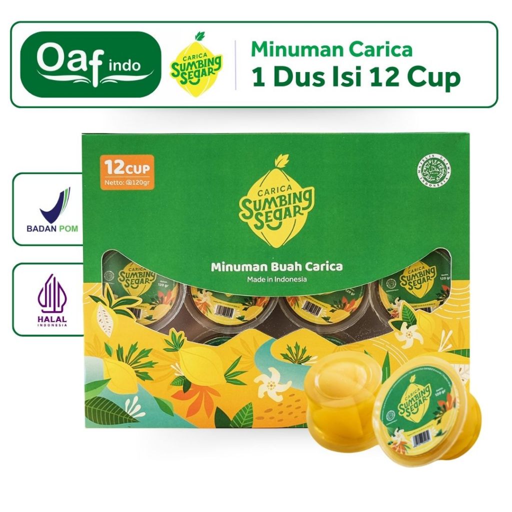 

Sumbing Segar Minuman Buah Carica Khas Dieng isi 12 Cup