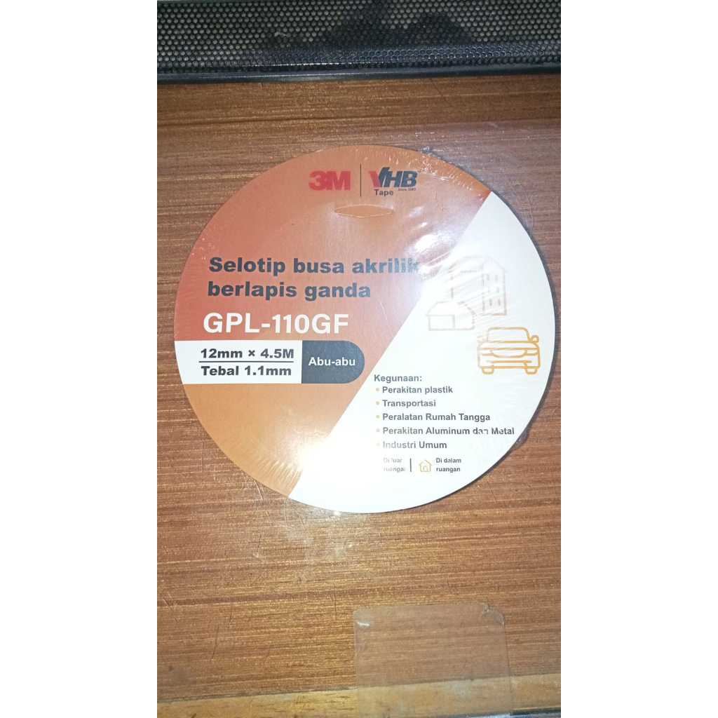 Double Tape 3M Original VHB Bangunan & Otomotif 12mm/Double Tape 3M VHB Automotive & Building