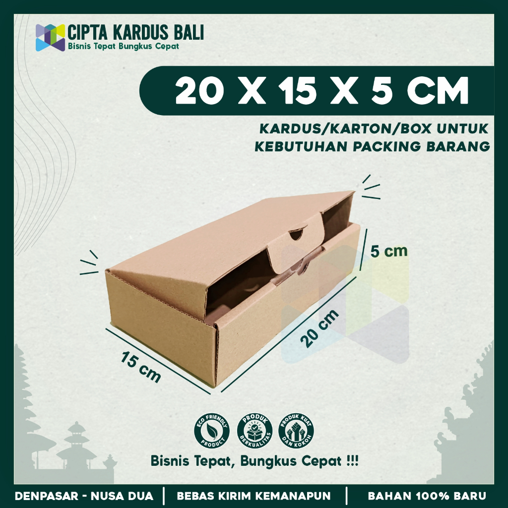

Kardus Die Cut 20x15x5 | Box Hampers | Karton Packing