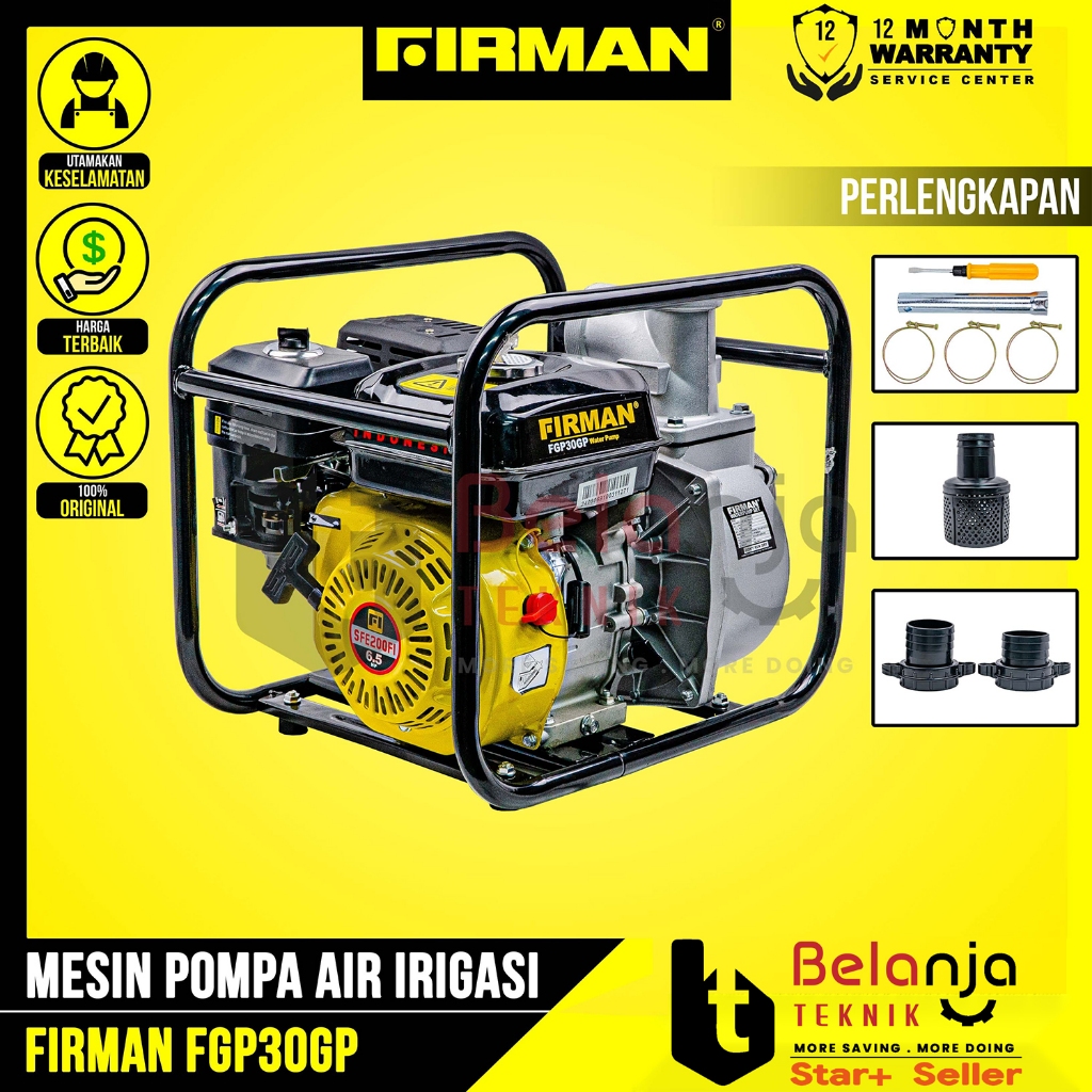 Mesin Alkon FIRMAN FGP 30 GP Pompa Air Irigasi 3 Inch 8 Meter FGP30 FGP30GP FGP 30GP
