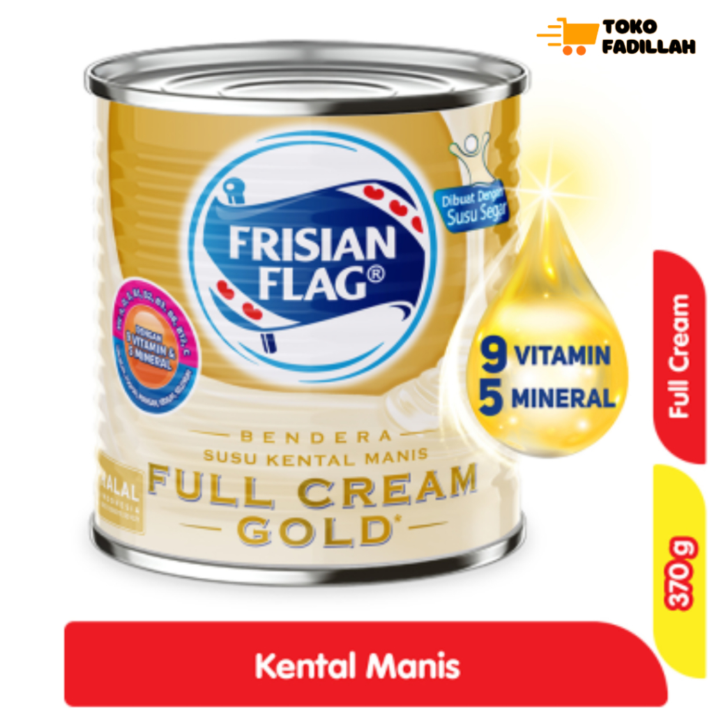 

Frisian Flag Full Cream Gold 370gr - Susu Kental Manis Bendera