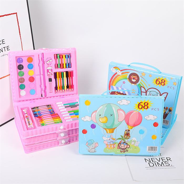 

SET ALAT MEWARNA ANAK KARAKTER IMPORT 68 PCS - KOPER CRAYON PENSIL WARNA JUMBO ACCESSORIES