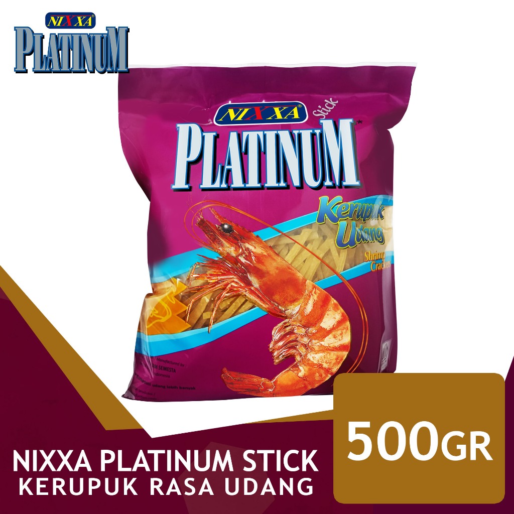 

Nixxa Platinum Stick Udang 500gr / Kerupuk PAG Shop / Kerupuk Platinum Udang / Kerupuk Stick Udang