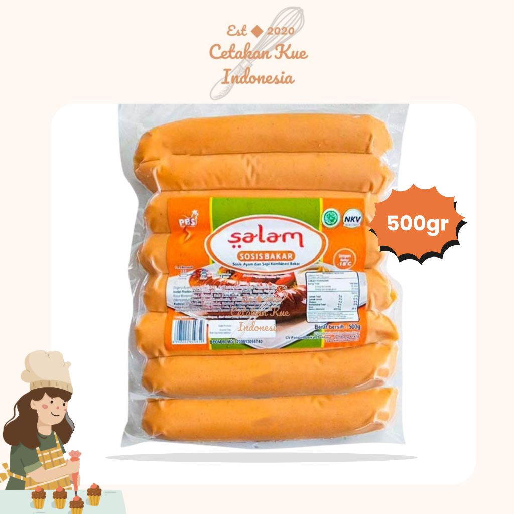 

{CKI} SALAM SOSIS BAKAR JUMBO 8 PCS 500GR