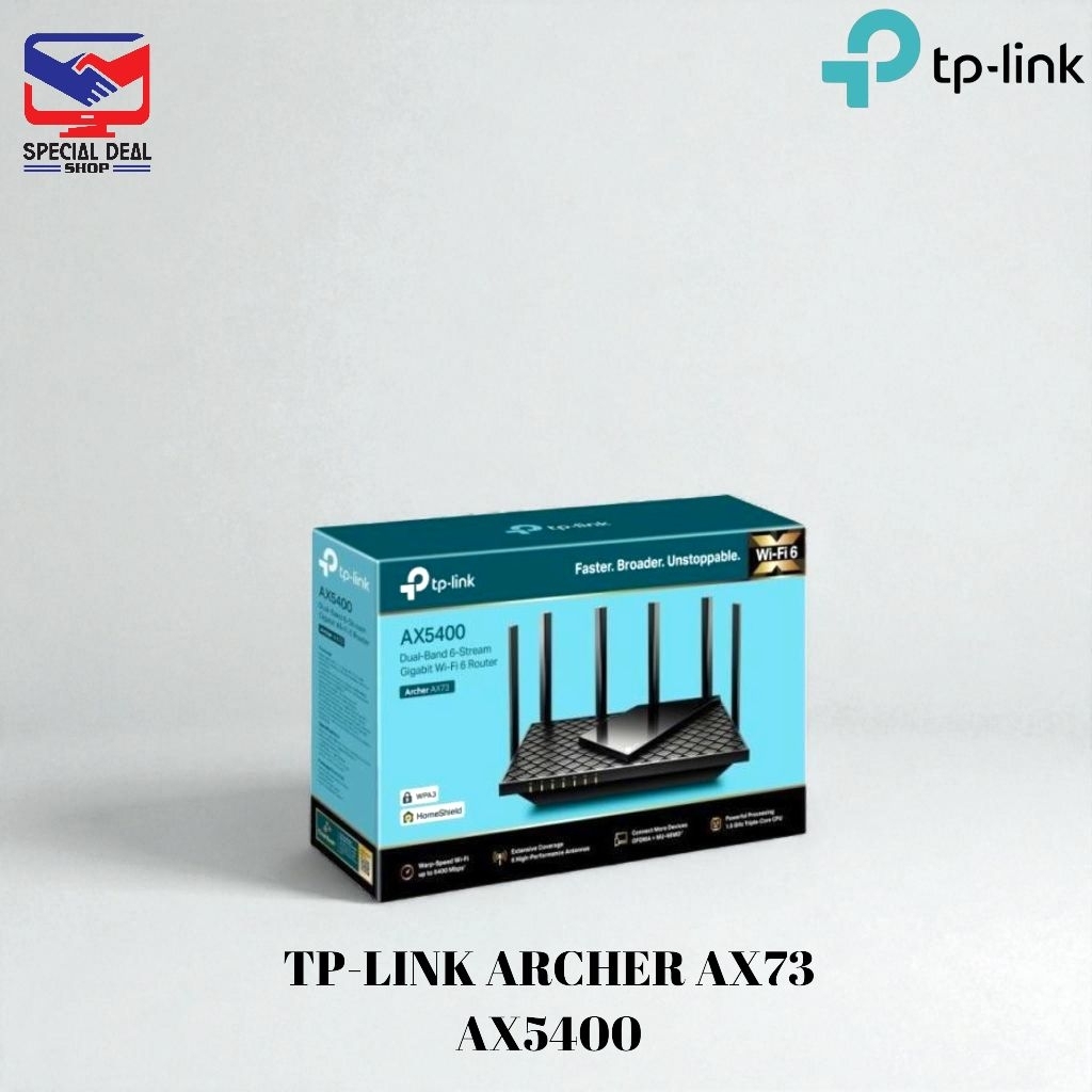 Tp-link Archer AX73 AX5400 Wifi 6 Wireless Router Tplink AX 73 AX 5400