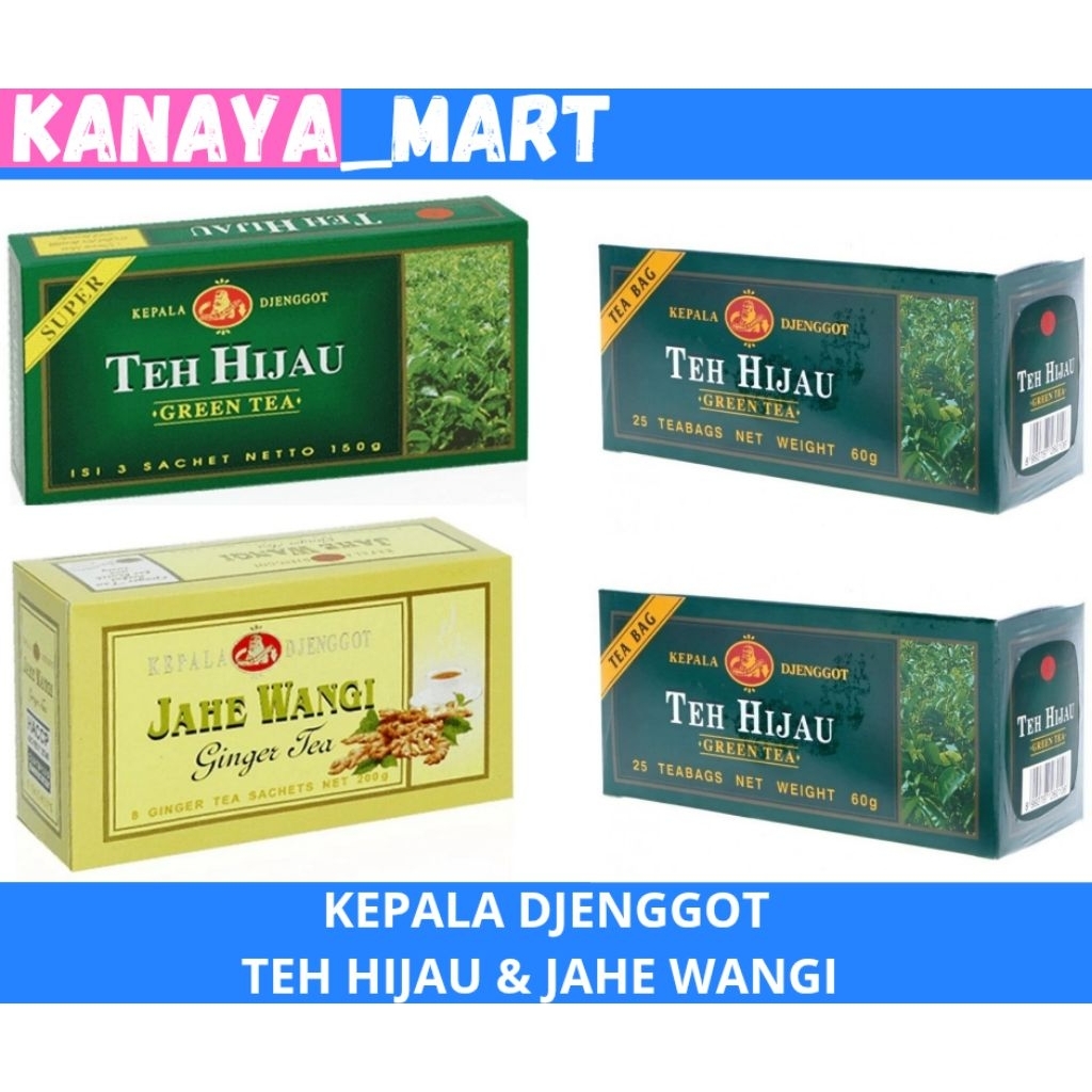 

KEPALA DJENGGOT TEH Hijau & Teh Jahe Wangi Minuman Teh Herbal Menyehatkan Badan
