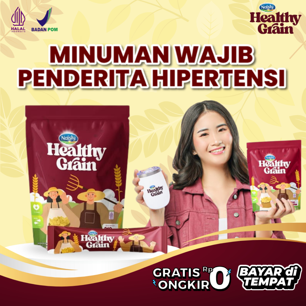 

Healthy Grain Herbal Multigrain Bantu Turunkan Hipertensi & Jaga Kesehatan Jantung 1 Pouch