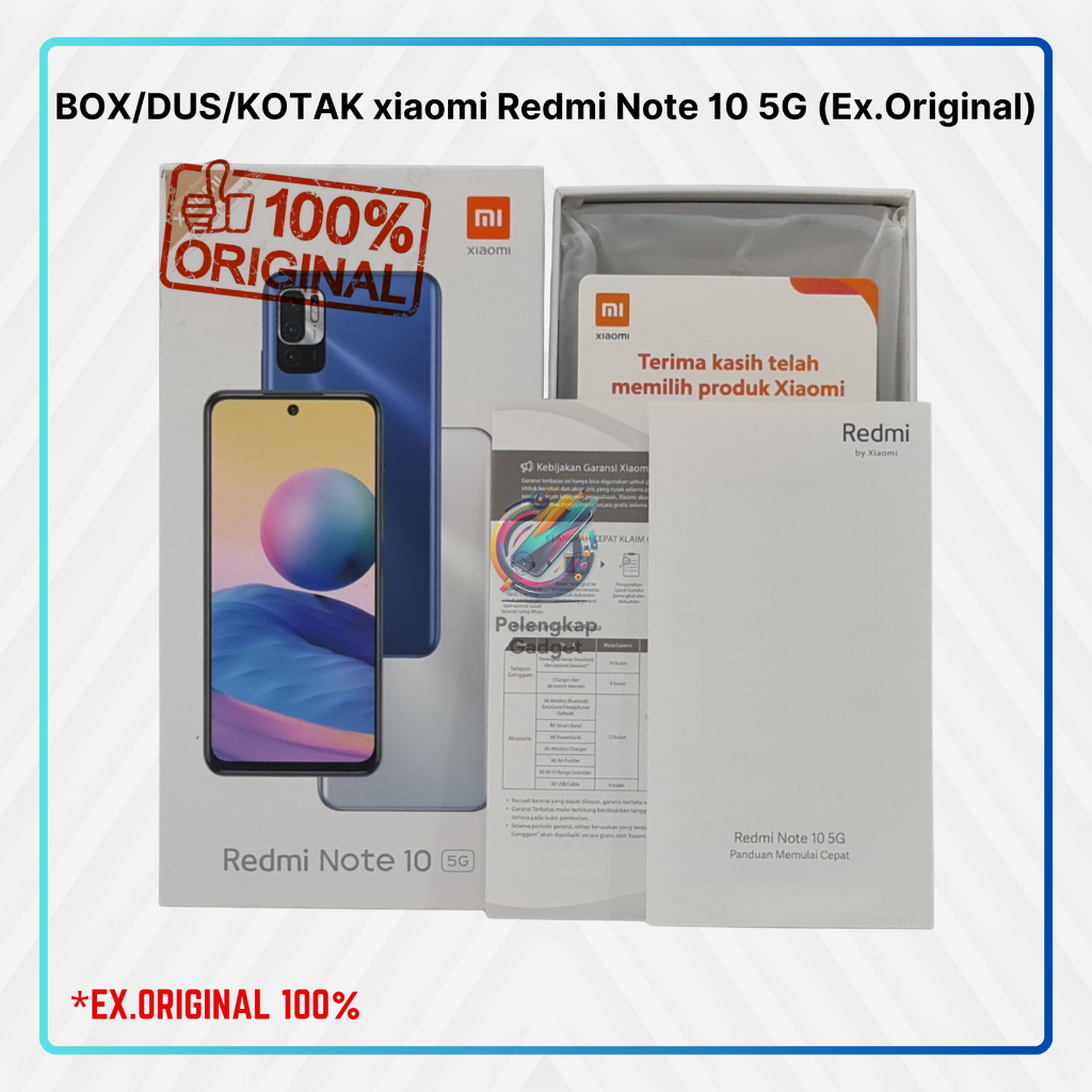 

BOX/DUS/KOTAK xiaomi Redmi Note 10 5G (Ex.Original)