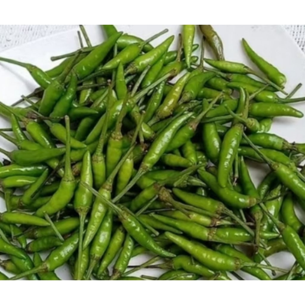 

Lombok Rawit Ijo 250 gram Cabe Hijau Pedas Fresh