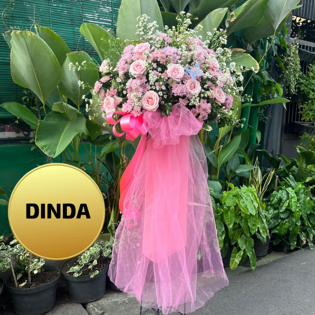 Standing flowers bunga hidup congratulations congrats selamat dan sukses  dukacita pembukaan toko ka