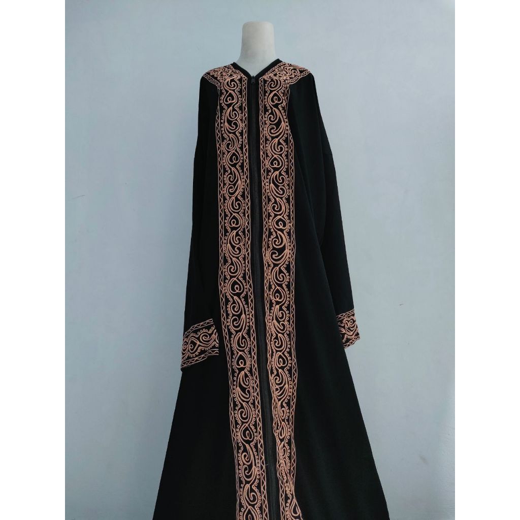 ABAYA BLUS ARAP ZIPPER mukena abaya sholat by Jihan salsa