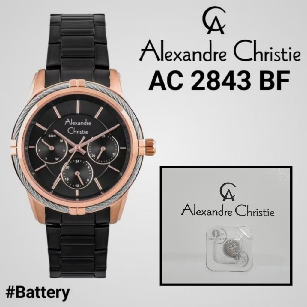 Baterai Jam Tangan Alexandre Christie AC 2843 BF