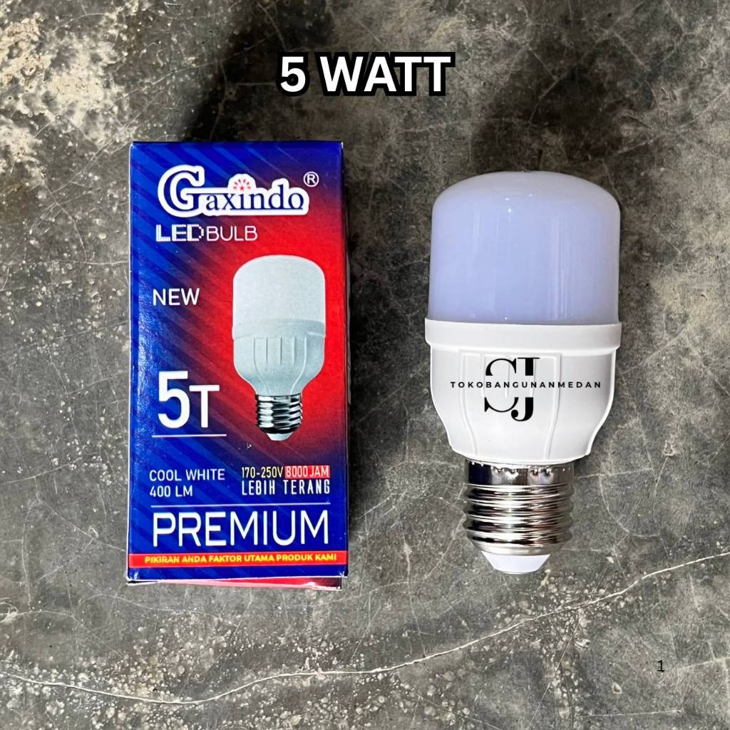 Lampu Bohlam LED Gaxindo 5 Watt Murah