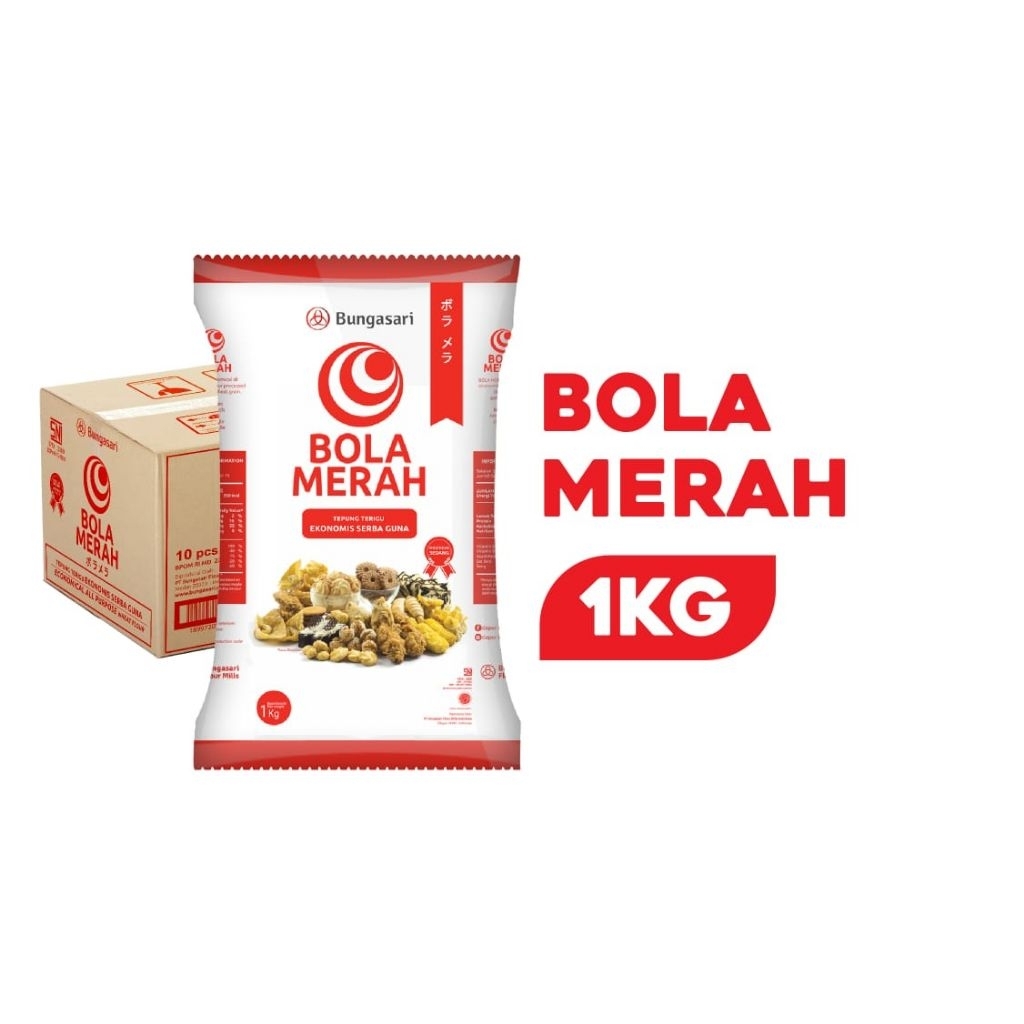 

Tepung terigu bola merah 1kg