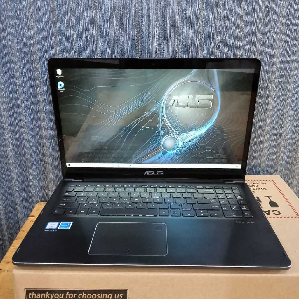 LAPTOP SECOND,Asus Q252UAR, #Touchscreen, Flip, 2 In 1, #Flip X360°, bisa jadi tablet, Core i7-8550U